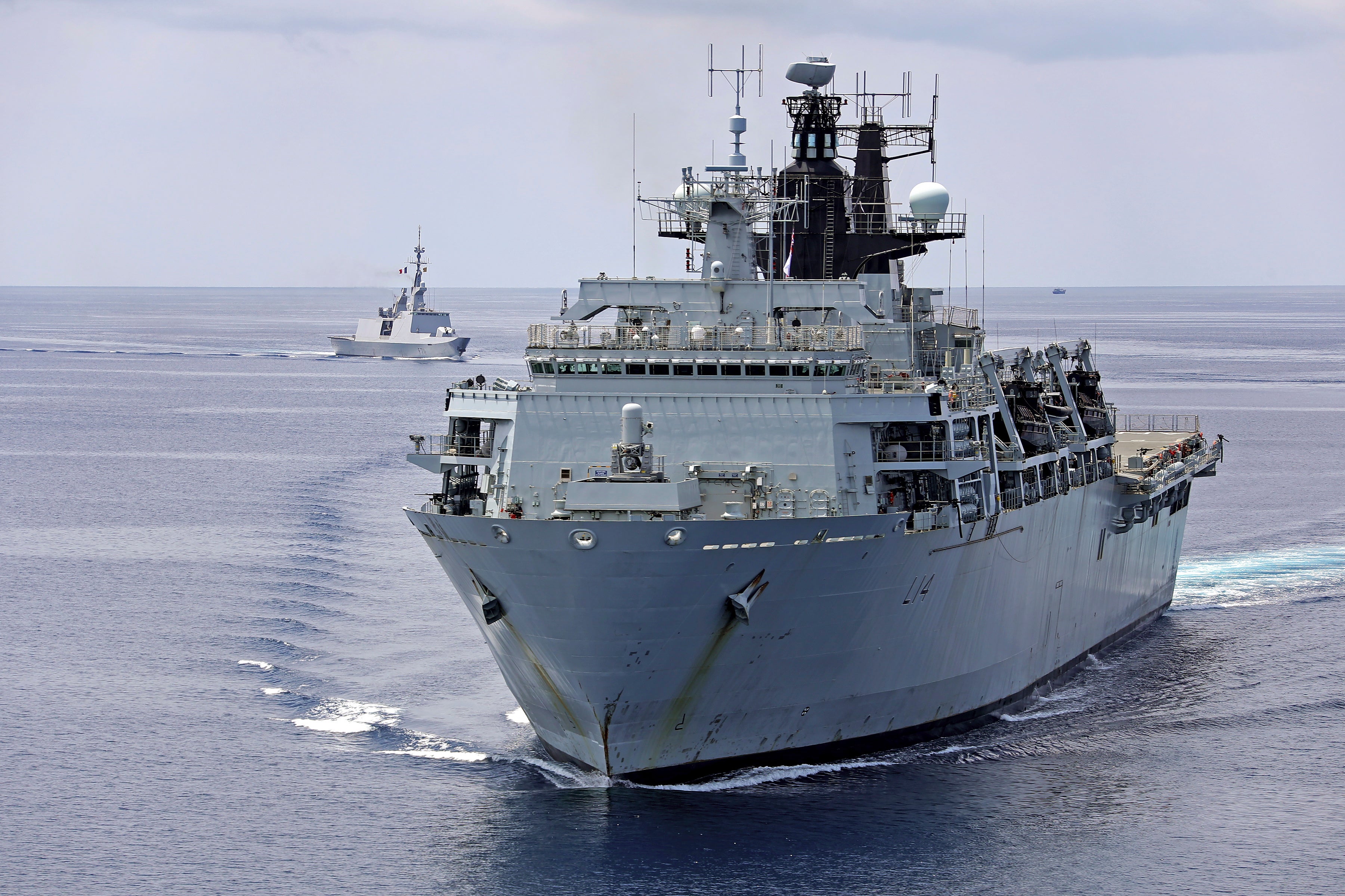 HMS Albion L14 Photo Print High Port Bow View Royal Navy Albion hms-albion-l14-photo-print-high-port-bow-view-royal-navy-albion