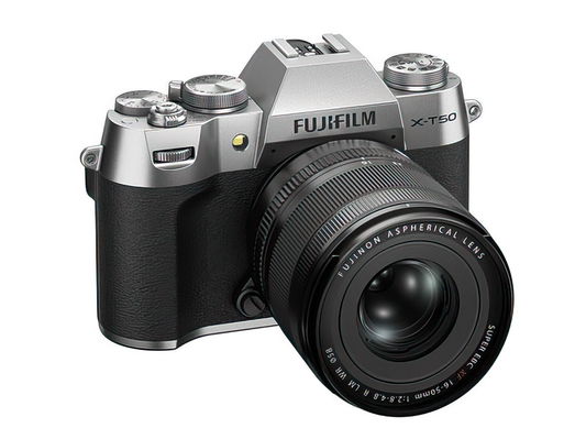 A Fujifilm XT-50 Mirrorless camera