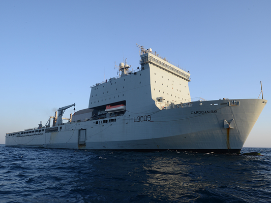 RFA Cardigan bay at sea