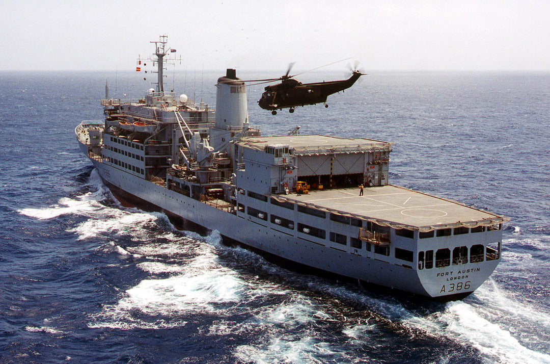 Royal Fleet Auxiliary Fort Rosalie class replenishment ship photo Prints or framed prints