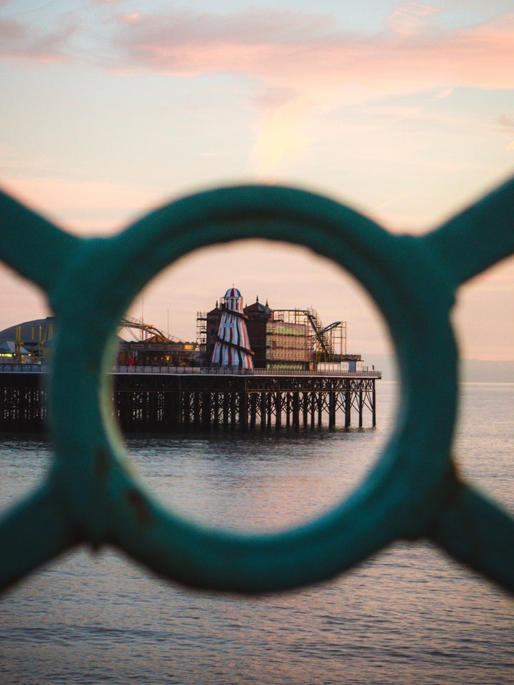 Helter skelter on Brighton pier Print - Canvas - Framed Photo Print - Hampshire Prints