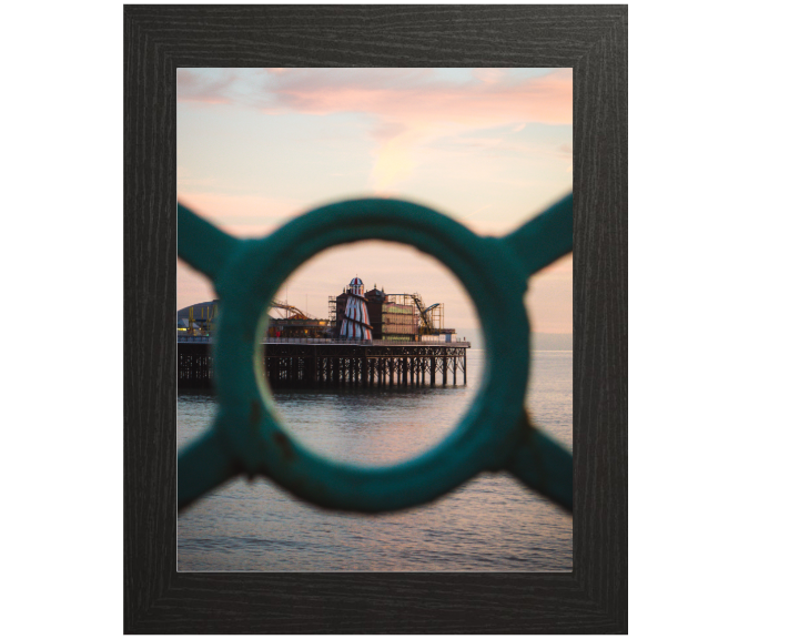 Helter skelter on Brighton pier Print - Canvas - Framed Photo Print - Hampshire Prints