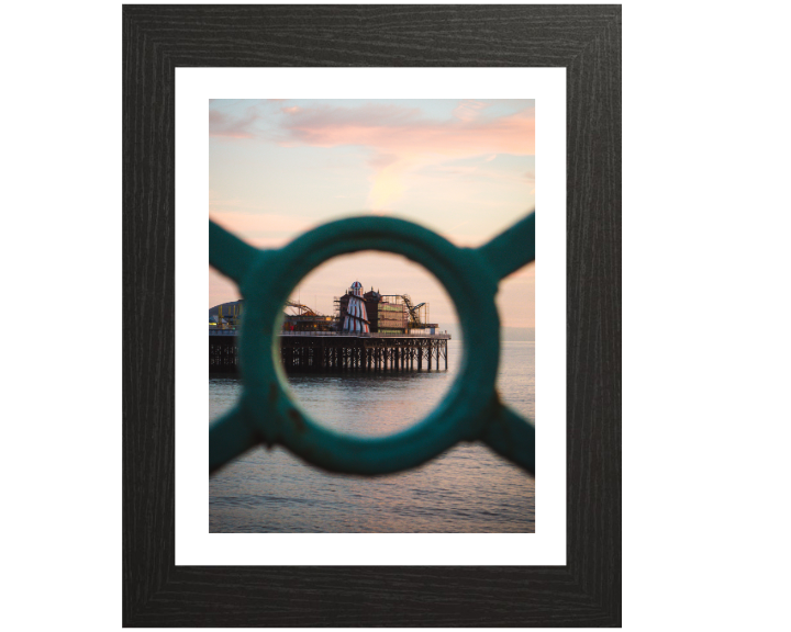 Helter skelter on Brighton pier Print - Canvas - Framed Photo Print - Hampshire Prints