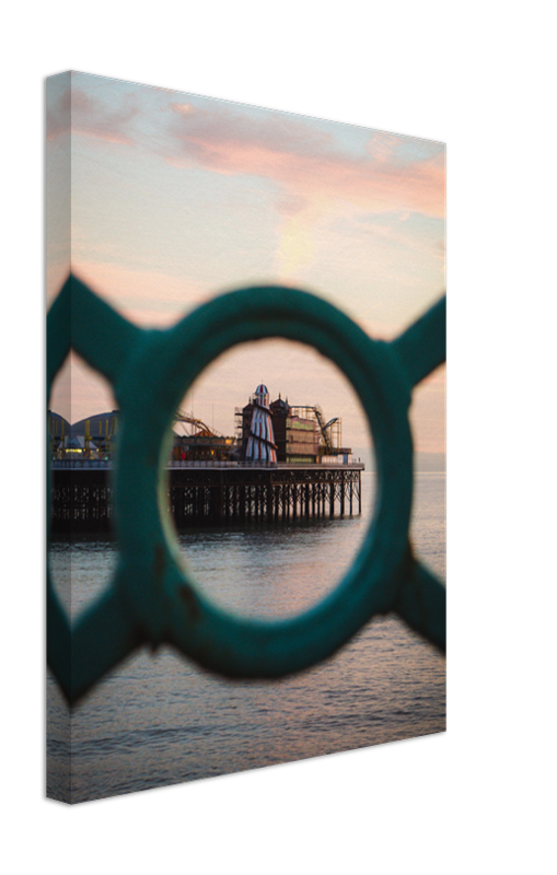 Helter skelter on Brighton pier Print - Canvas - Framed Photo Print - Hampshire Prints