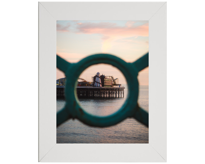 Helter skelter on Brighton pier Print - Canvas - Framed Photo Print - Hampshire Prints