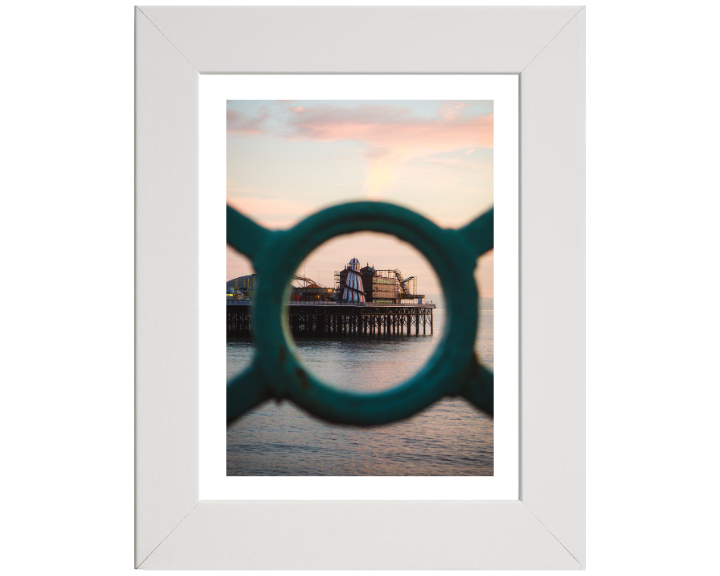 Helter skelter on Brighton pier Print - Canvas - Framed Photo Print - Hampshire Prints