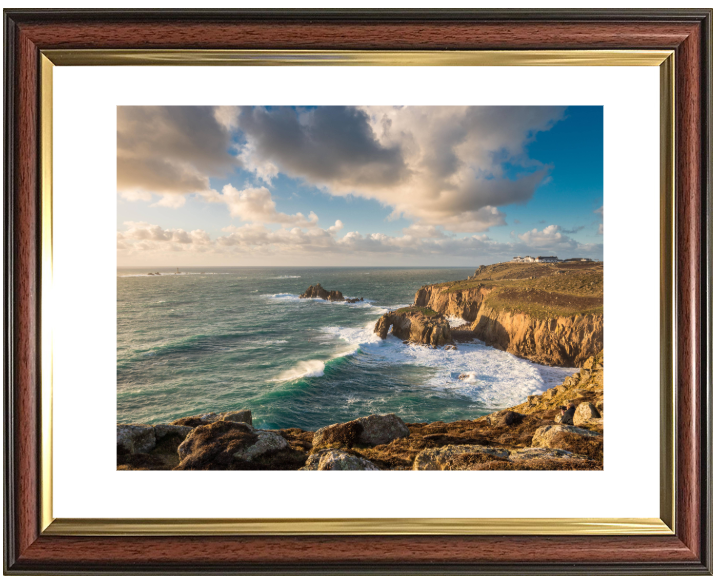 Lands End Cliffs in Cornwall Photo Print - Canvas - Framed Photo Print - Hampshire Prints