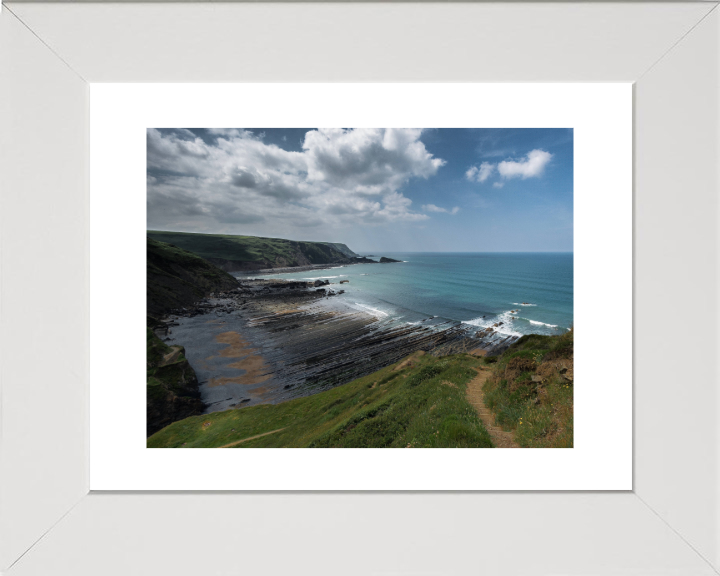 Marsland Cliffs in Cornwall Photo Print - Canvas - Framed Photo Print - Hampshire Prints