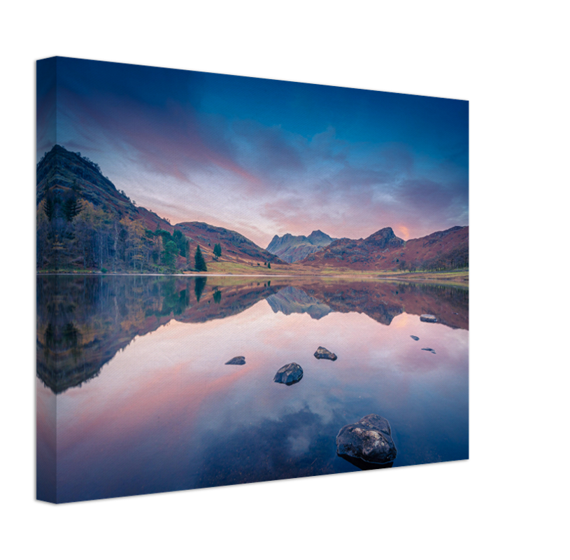 Blea Tarn the Lake District Cumbria at sunset Photo Print - Canvas - Framed Photo Print - Hampshire Prints