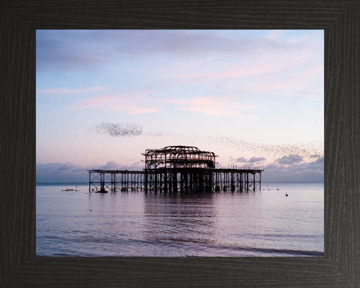 Murmuration Over The West Pier Brighton Photo Print - Canvas - Framed Photo Print - Hampshire Prints