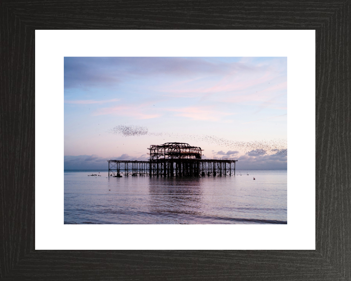 Murmuration Over The West Pier Brighton Photo Print - Canvas - Framed Photo Print - Hampshire Prints