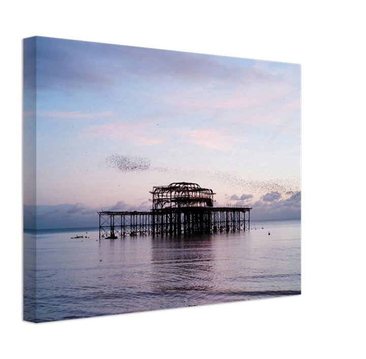 Murmuration Over The West Pier Brighton Photo Print - Canvas - Framed Photo Print - Hampshire Prints