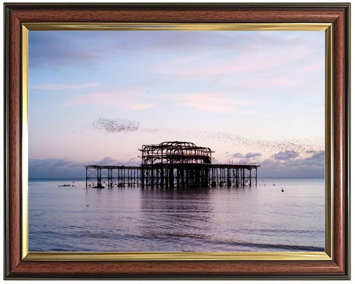 Murmuration Over The West Pier Brighton Photo Print - Canvas - Framed Photo Print - Hampshire Prints