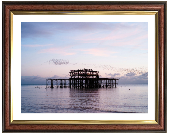 Murmuration Over The West Pier Brighton Photo Print - Canvas - Framed Photo Print - Hampshire Prints