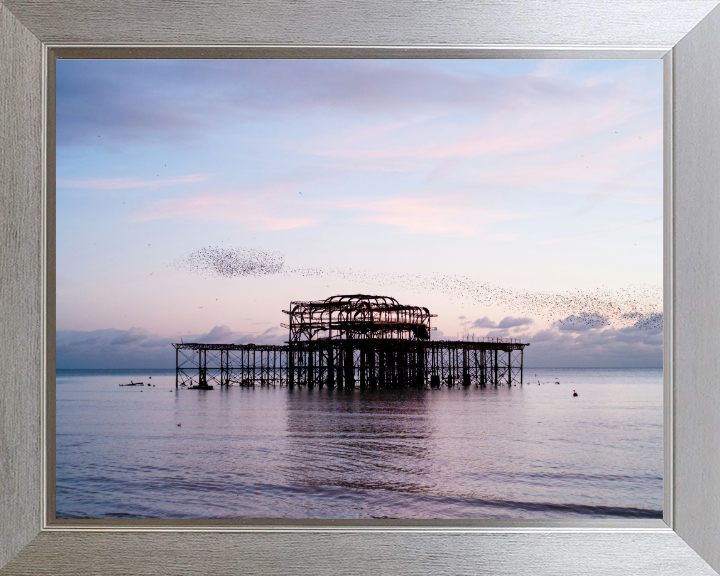 Murmuration Over The West Pier Brighton Photo Print - Canvas - Framed Photo Print - Hampshire Prints