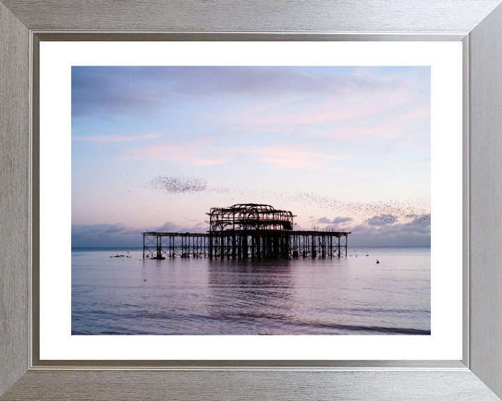 Murmuration Over The West Pier Brighton Photo Print - Canvas - Framed Photo Print - Hampshire Prints