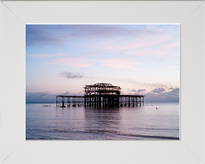 Murmuration Over The West Pier Brighton Photo Print - Canvas - Framed Photo Print - Hampshire Prints