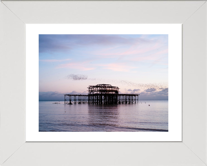 Murmuration Over The West Pier Brighton Photo Print - Canvas - Framed Photo Print - Hampshire Prints