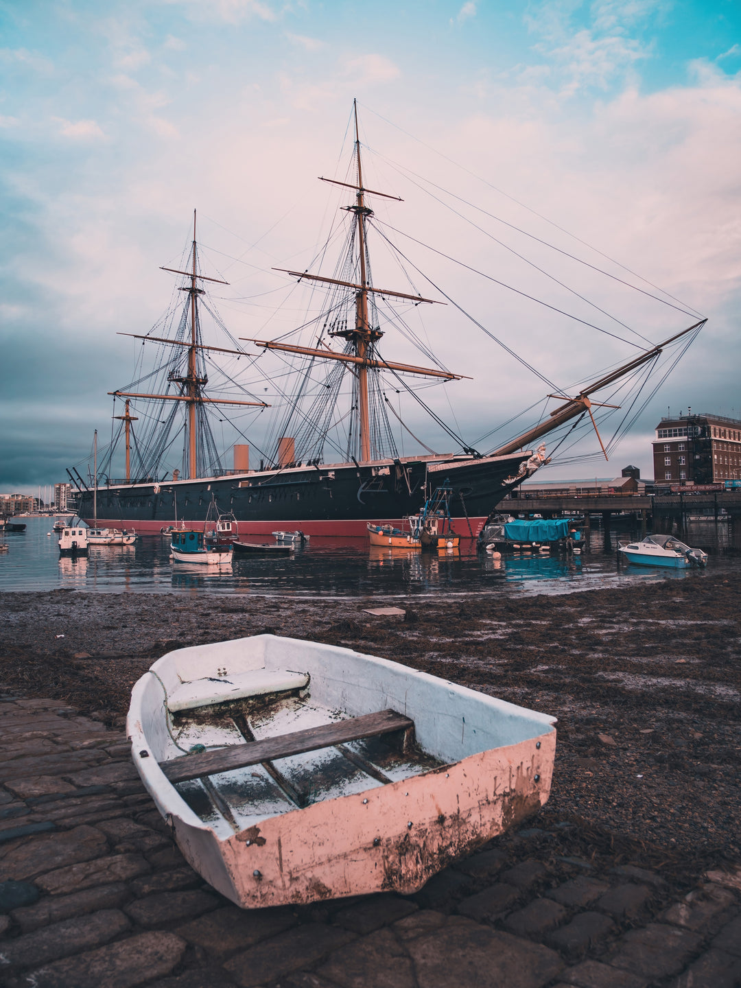 HMS Warrior birthed at Portsmouth Hampshire UK Photo Print - Canvas - Framed Photo Print - Hampshire Prints