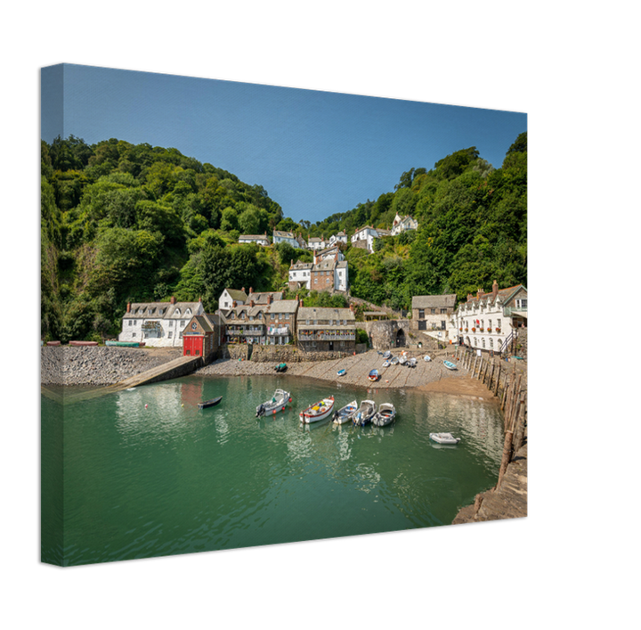 Clovelly harbour Devon in summer Photo Print - Canvas - Framed Photo Print - Hampshire Prints