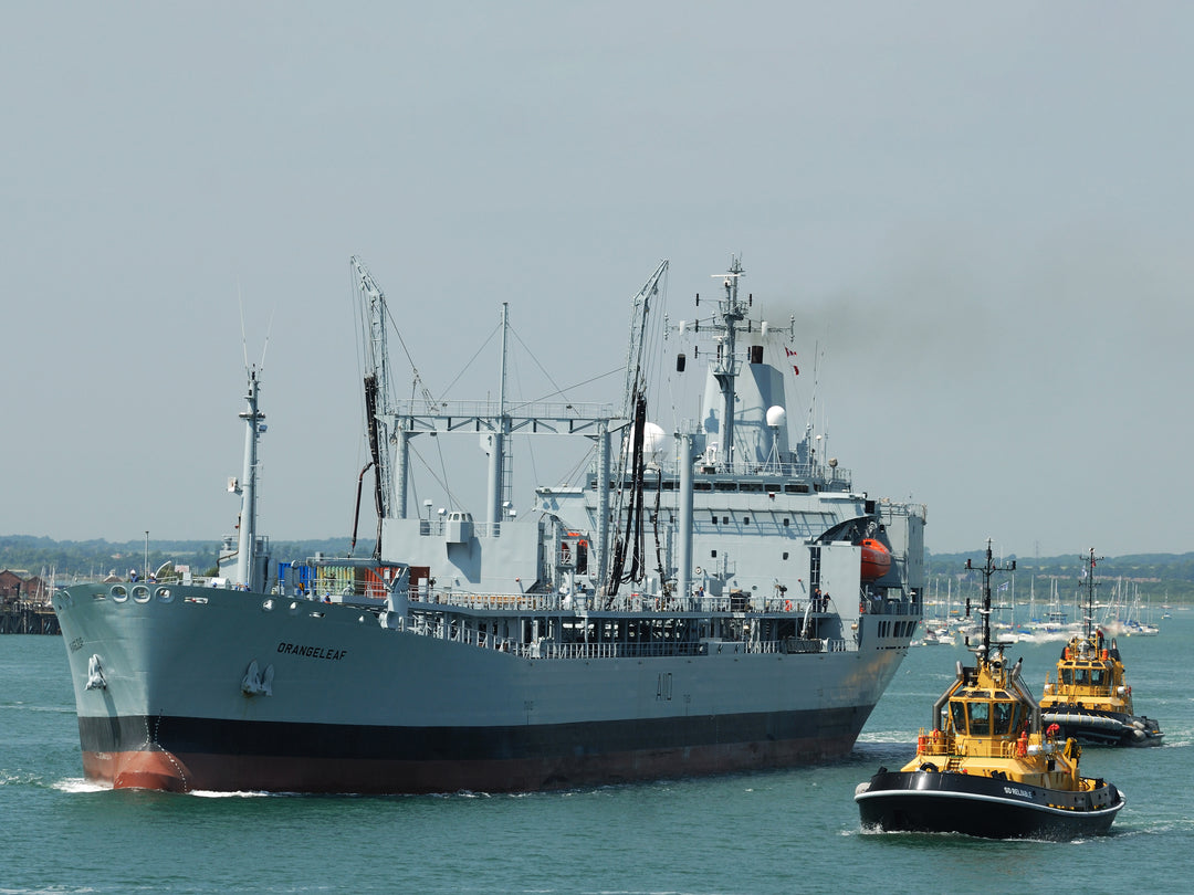 RFA Orangeleaf A110 Royal Fleet Auxiliary Leaf class support tanker Photo Print or Framed Print - Hampshire Prints