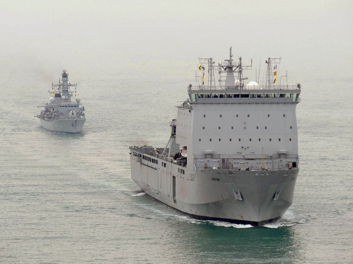 RFA Lyme Bay L3007 Royal Fleet Auxiliary Bay class auxiliary dock landing ship Photo Print or Framed Print - Hampshire Prints