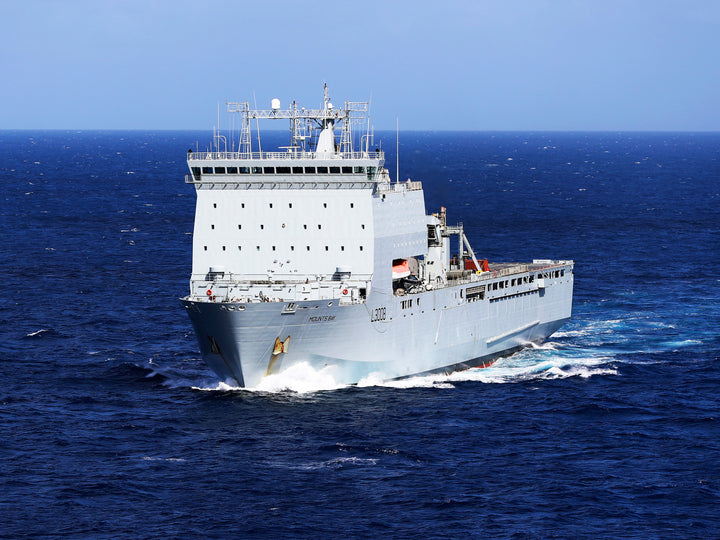 RFA Mounts Bay L3008 Royal Fleet Auxiliary Bay class auxiliary dock landing ship Photo Print or Framed Print - Hampshire Prints