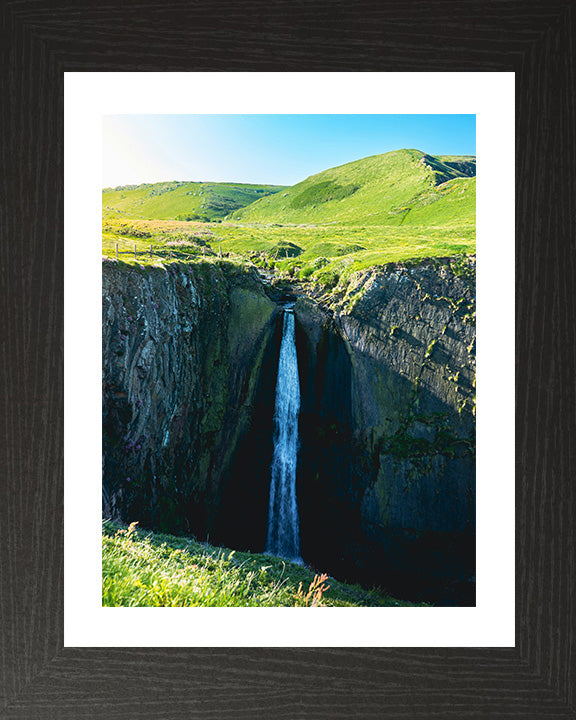 Speke's Mill Mouth Waterfall Bideford Devon Photo Print - Canvas - Framed Photo Print - Hampshire Prints