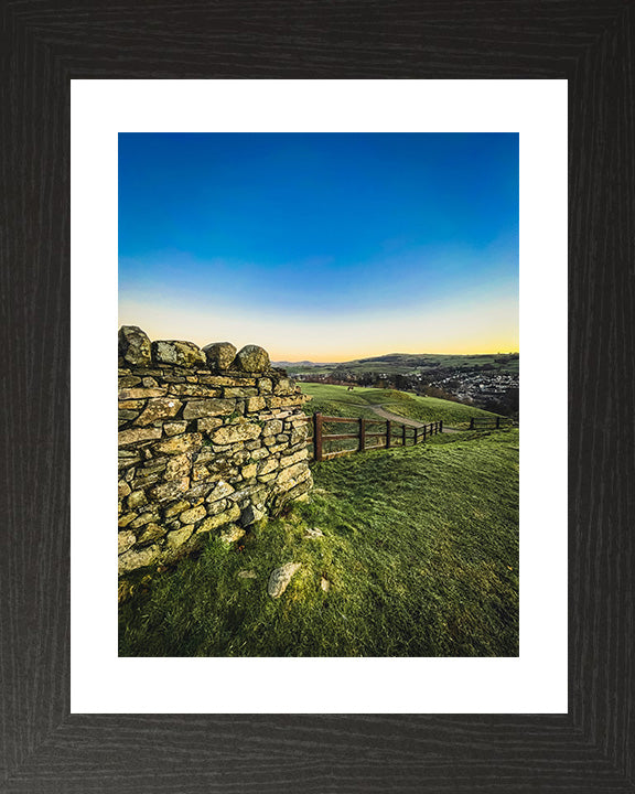 Sunset over Kendal in the Lake District Cumbria Photo Print - Canvas - Framed Photo Print - Hampshire Prints