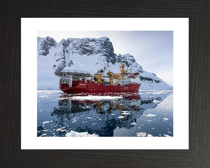 HMS Protector A173 Royal Navy Ice patrol ship Photo Print or Framed Print - Hampshire Prints