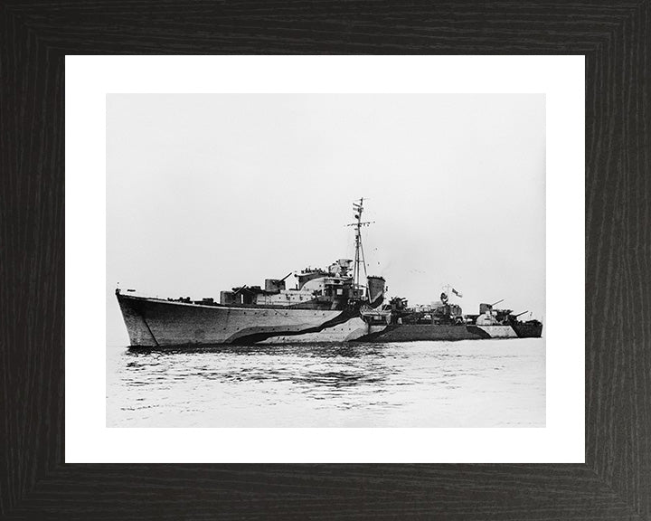 HMS Queenborough G70 Royal Navy Q class destroyer Photo Print or Framed Print - Hampshire Prints