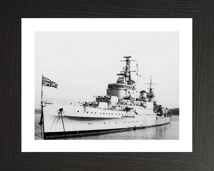 HMS Newcastle C76 Royal Navy Town class light cruiser Photo Print or Framed Print - Hampshire Prints