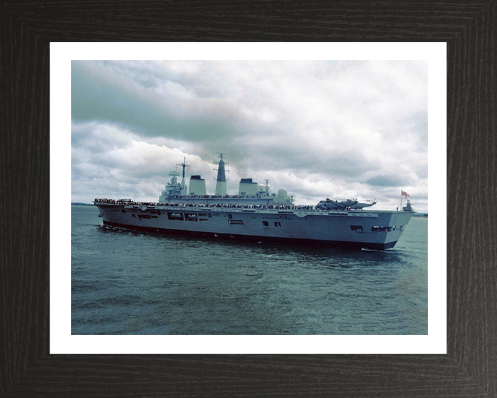 HMS Illustrious R06 Royal Navy Invincible class Aircraft Carrier Photo Print or Framed Print - Hampshire Prints