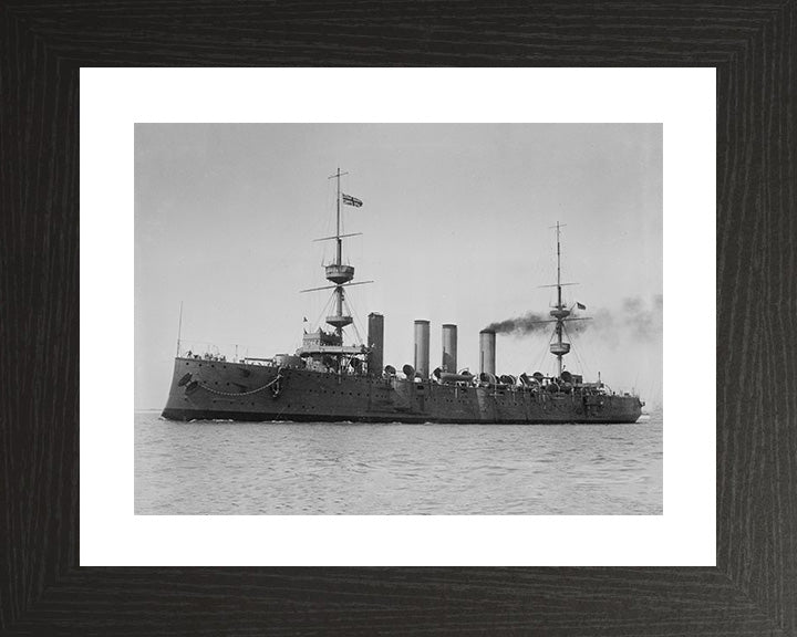 HMS Terrible (1895) Royal Navy Powerful class protected cruiser Photo Print or Framed Print - Hampshire Prints