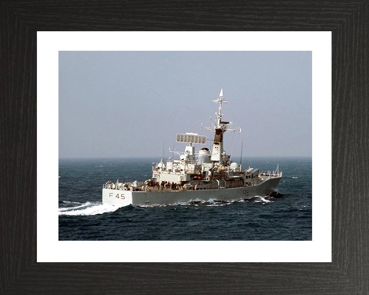 HMS Minerva F45 Royal Navy Leander class Frigate Photo Print or Framed Print - Hampshire Prints