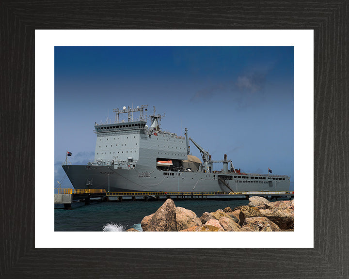 RFA Mounts Bay L3008 Royal Fleet Auxiliary Bay class auxiliary dock landing ship Photo Print or Framed Print - Hampshire Prints