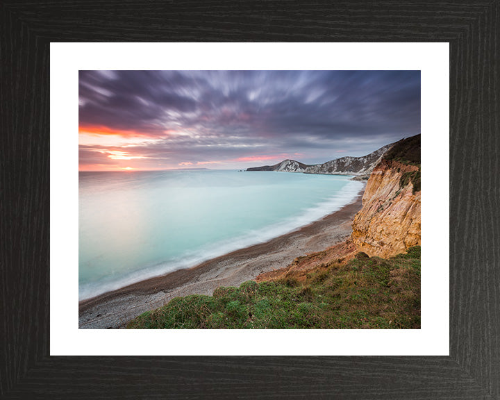 The Jurassic Coast Dorset at sunset Photo Print - Canvas - Framed Photo Print - Hampshire Prints