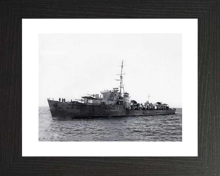 HMS Offa G29 Royal Navy O class destroyer Photo Print or Framed Print - Hampshire Prints