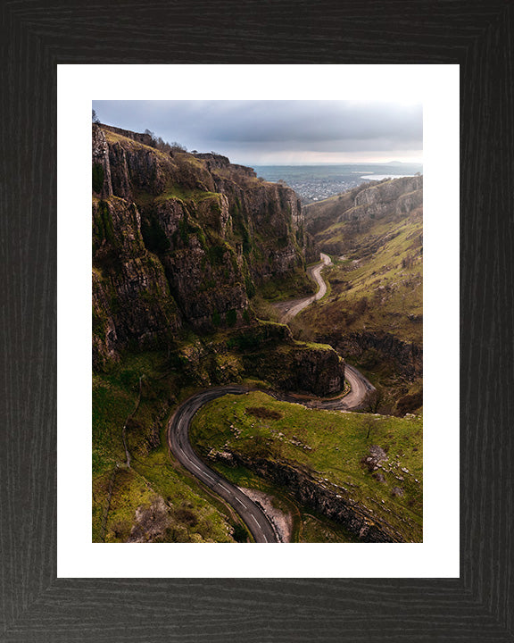 The winding road to Cheddar gorge Somerset Photo Print - Canvas - Framed Photo Print - Hampshire Prints