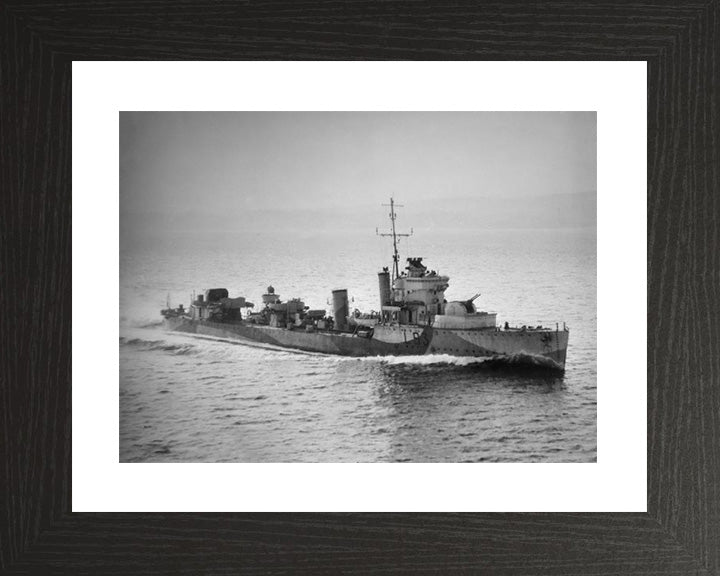 HMS Verdun L93 Royal Navy Admiralty V class destroyer Photo Print or Framed Print - Hampshire Prints