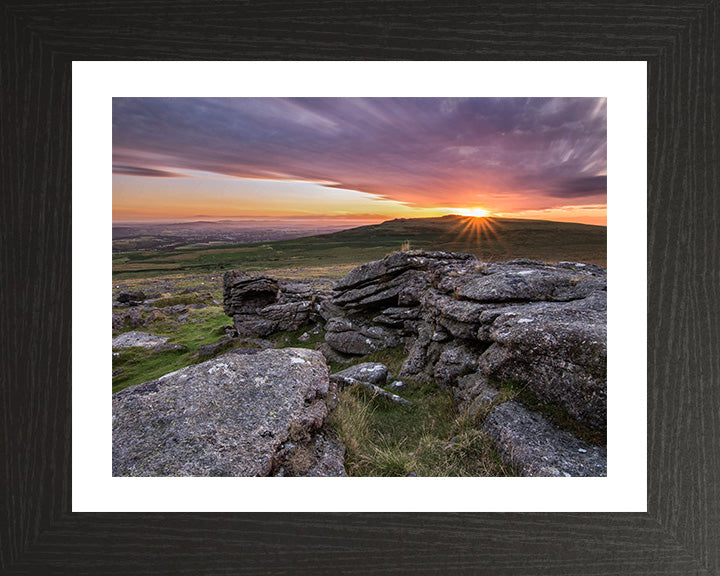 Dartmoor national park Devon at sunset Photo Print - Canvas - Framed Photo Print - Hampshire Prints