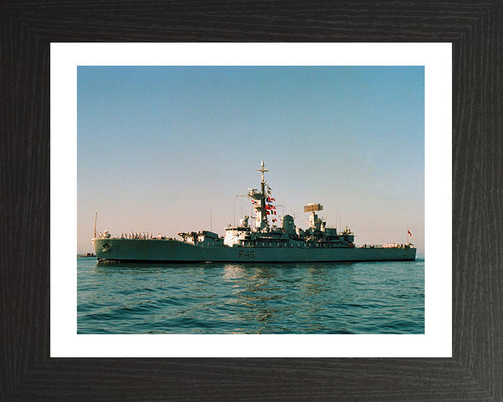 HMS Minerva F45 Royal Navy Leander class Frigate Photo Print or Framed Print - Hampshire Prints