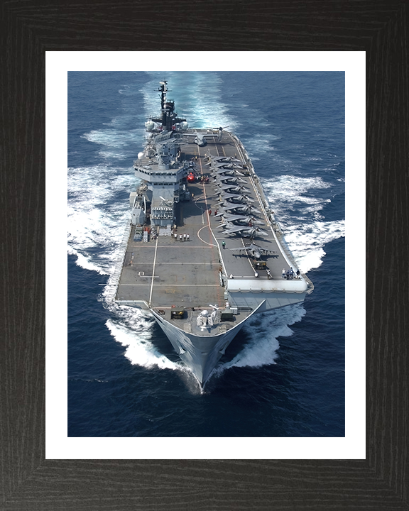 HMS Illustrious R06 Royal Navy Invincible class Aircraft Carrier Photo Print or Framed Print - Hampshire Prints