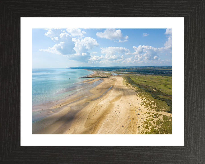 Camber Sands beach East Sussex from above Photo Print - Canvas - Framed Photo Print - Hampshire Prints