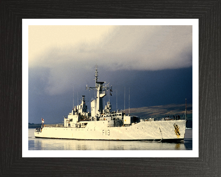 HMS Falmouth F113 Royal Navy Rothesay Class Frigate Photo Print or Framed Print - Hampshire Prints