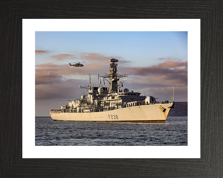 HMS Northumberland F238 Royal Navy type 23 Frigate Photo Print or Framed Print - Hampshire Prints