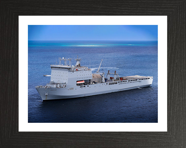 RFA Mounts Bay L3008 Royal Fleet Auxiliary Bay class auxiliary dock landing ship Photo Print or Framed Print - Hampshire Prints