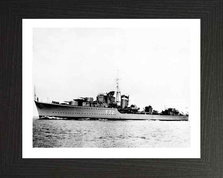 HMS Jersey F72 Royal Navy J class destroyer Photo Print or Framed Print - Hampshire Prints