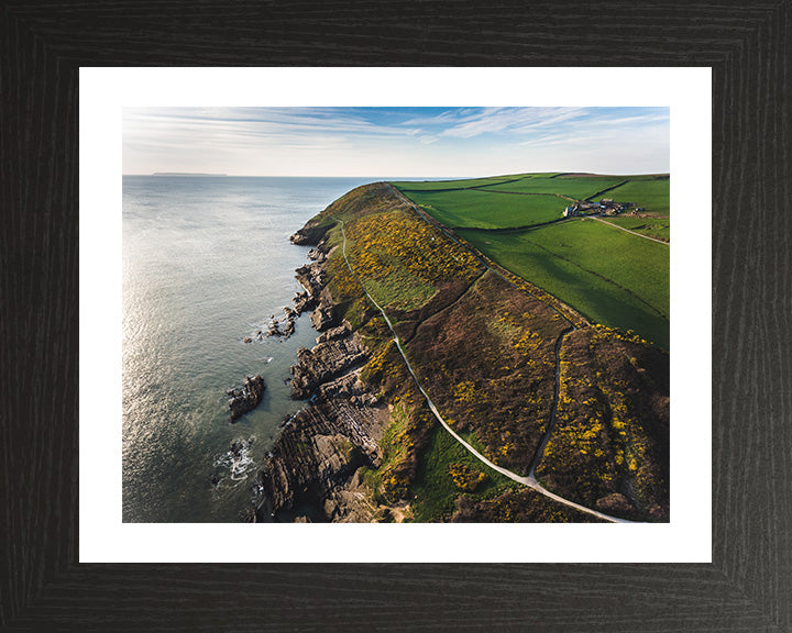 Croyde Bay Devon from above Photo Print - Canvas - Framed Photo Print - Hampshire Prints