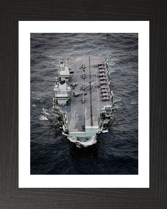 HMS Queen Elizabeth R08 Royal Navy Queen Elizabeth Class Aircraft Carrier Photo Print or Framed Print - Hampshire Prints